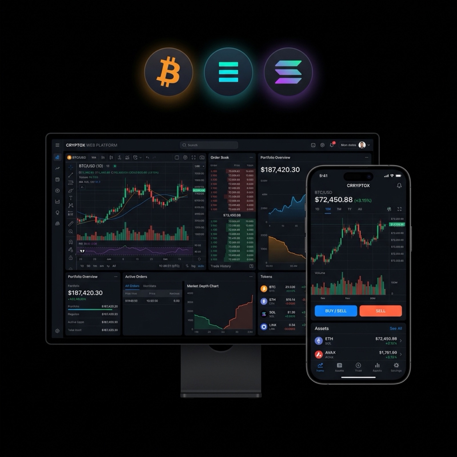 0bit platform interface mockup