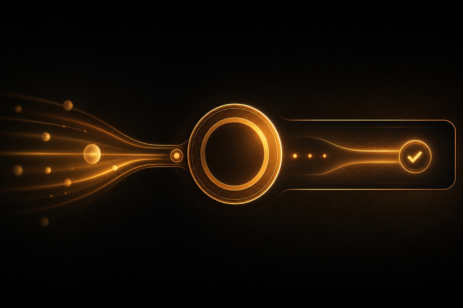 Abstract checkout flow illustration